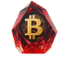 Gemstone Bitcoin Symbol Cryptocurrency