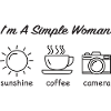 Easy Woman Sun Coffee Camera