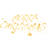 Police dorée Joyeux Noël