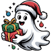 Weihnachtsgeist mit Geschenken