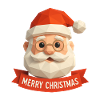 Polygon Père Noël – Joyeux Noël moderne