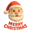 Polygon Santa Claus – Modern Merry Christmas