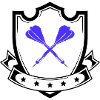 Blue Cross Darts Design