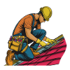Couvreurs au travail