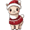 Alpaga Lama Noël