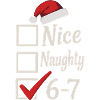 Nice Naughty 67 Noël Meme