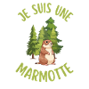 Ich bin ein Murmeltier im Wald