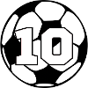 Number 10 football - 10th anniversary