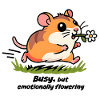 Hamster dans la course au travail