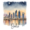 Aquarelle de Doha, Doha Qatar