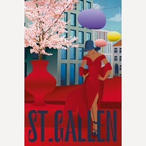 Stadtlounge Roter Platz Raiffeisenplatz St.Gallen