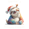 Santa's Sleepy Helper – Christmas Sloth