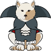 Kishu Inu Halloween Vampire Dog Costume