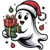 Weihnachtsgeist mit Geschenken