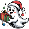 Weihnachtsgeist mit Geschenken