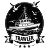 Trawler Nautical Seafaring Silhouette