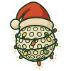 Lustige Golfball Santa Weihnachtsbeleuchtung