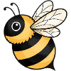 Happy Bee Yellow Black