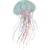 Pastel jellyfish illustration