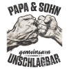 Dad Son Fist Thrust Together Unbeatable