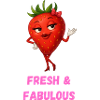 Strawberry Lady - Charming and Fresh Caricature