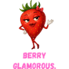 Berry Glamorous Strawberry Lady Caricature
