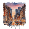 Montreal Aquarell – ich liebe Montreal