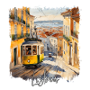 Aquarelle de Lisbonne, Lisbonne, Portugal