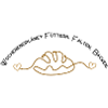 Golden bread with love lines
