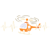 Helicopter Heartbeat Cartoon Design
