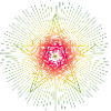 Glowing poinsettia in mandala look