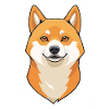 Shiba Inu Head Illustration