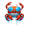 Sunglasses Crab Splash