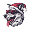 Wolf Christmas Funny