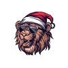 Lion Christmas Funny