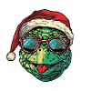 Tortue Noël Drôle