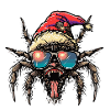 Tarentule Noël drôle