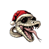 Serpent Cobra Noël Drôle