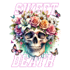 Flowers Skull Beauty Bloom