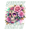 Flowers Skull Beauty Bloom
