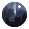 Cabane Nightfall à Pines
