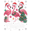 T-shirt Flamingo Weihnachts – Joyeux Noël