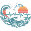 Ocean Heartbeat – Vagues et Dauphin