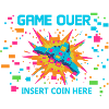 Game Over Neon Arcade Game