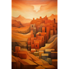 Illustration of a desert landscape