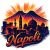 Napoli Skyline Sunset Naples Italy