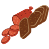 Salami Brot Cartoon