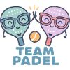 Duell Padel Freundliche Maskottchen Bunt