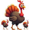 Bébé dinde de Thanksgiving