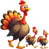 Bébé dinde de Thanksgiving